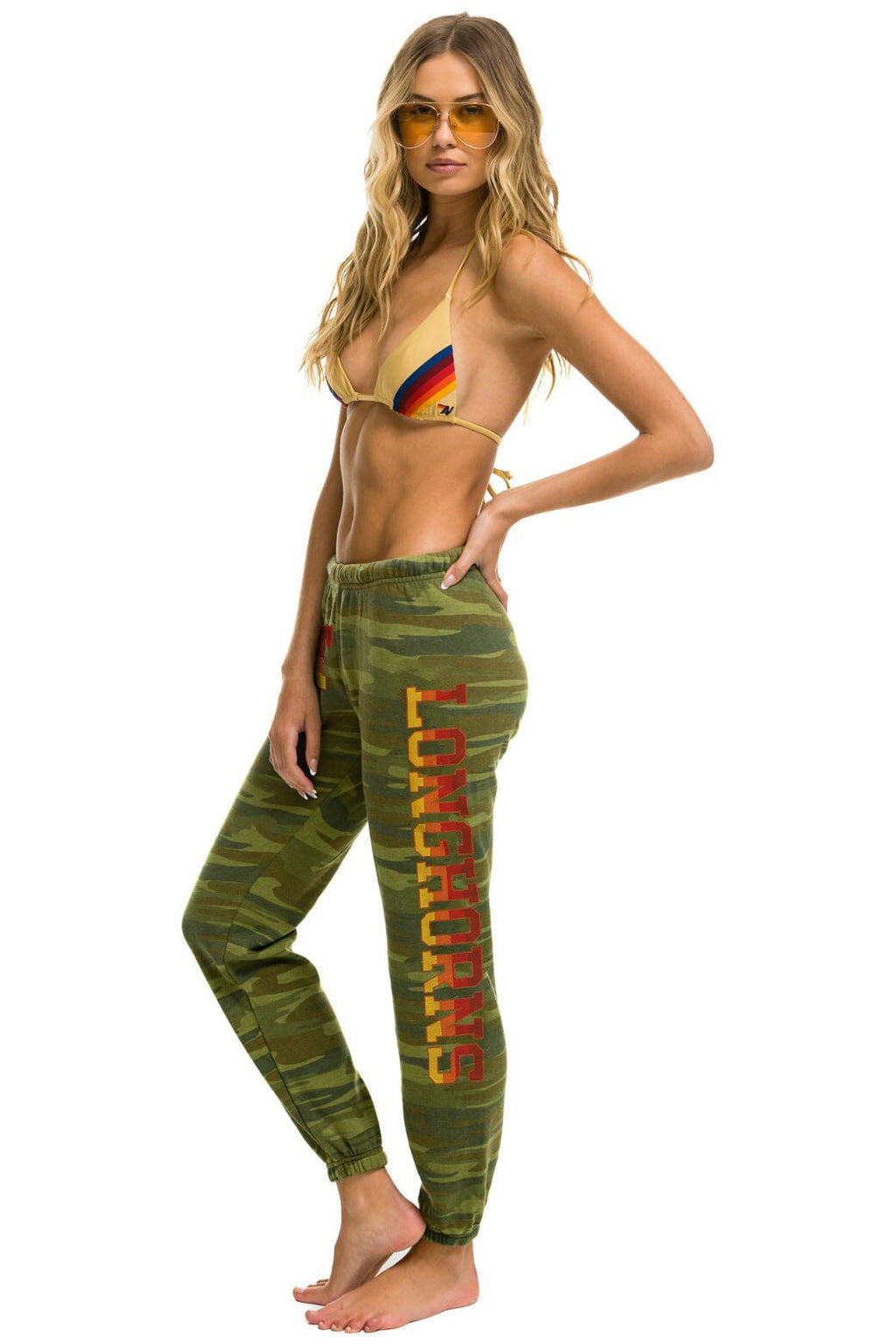 Retro UNIVERSITY OF TEXAS WOMENS SWEATPANTS - CAMO