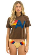 Retro LOGO BOYFRIEND TEE - CHOCOLATE