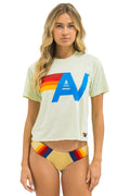 Retro LOGO BOYFRIEND TEE - LIME CREAM