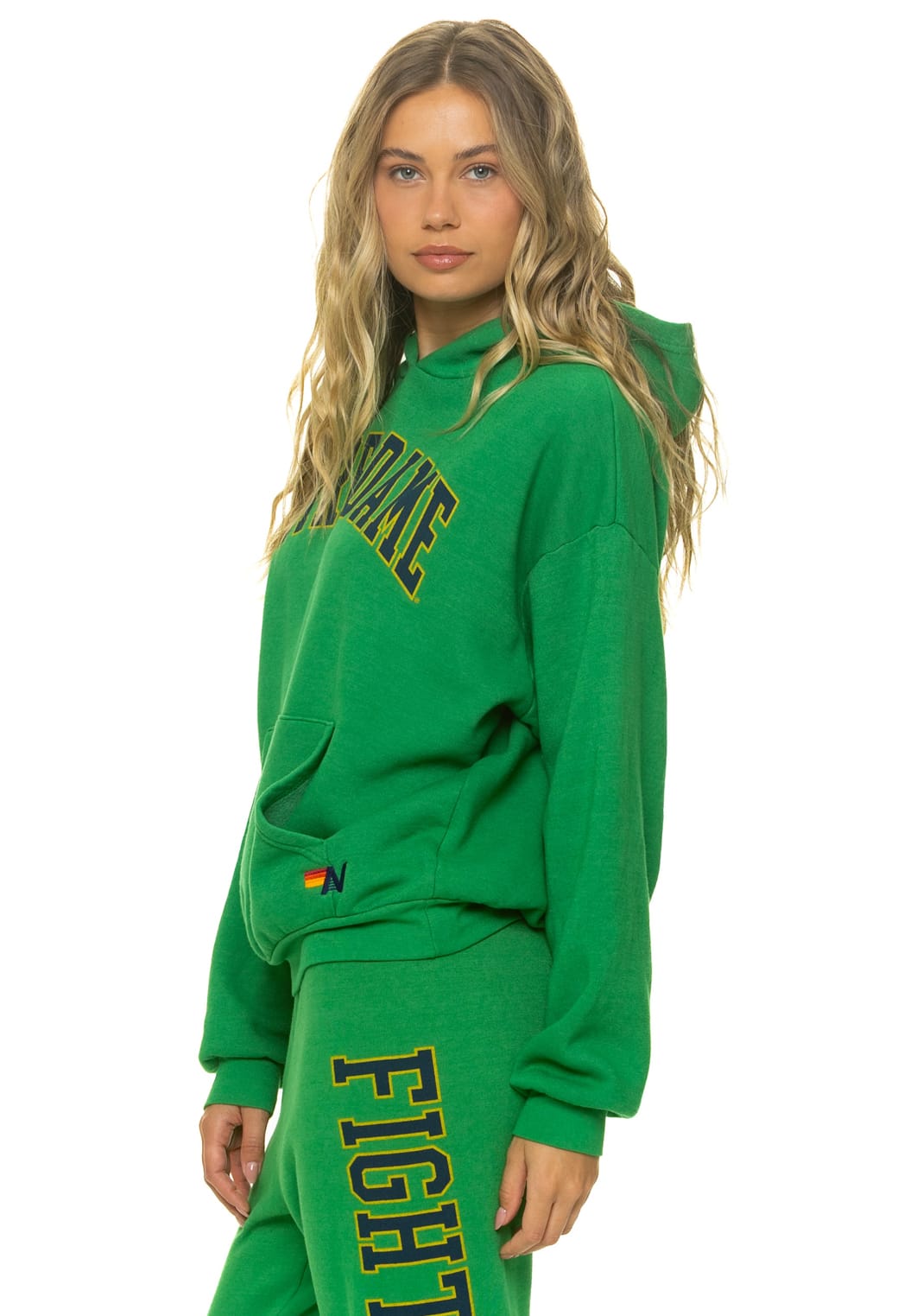 Retro NOTRE DAME 2026 PULLOVER HOODIE RELAXED - KELLY GREEN