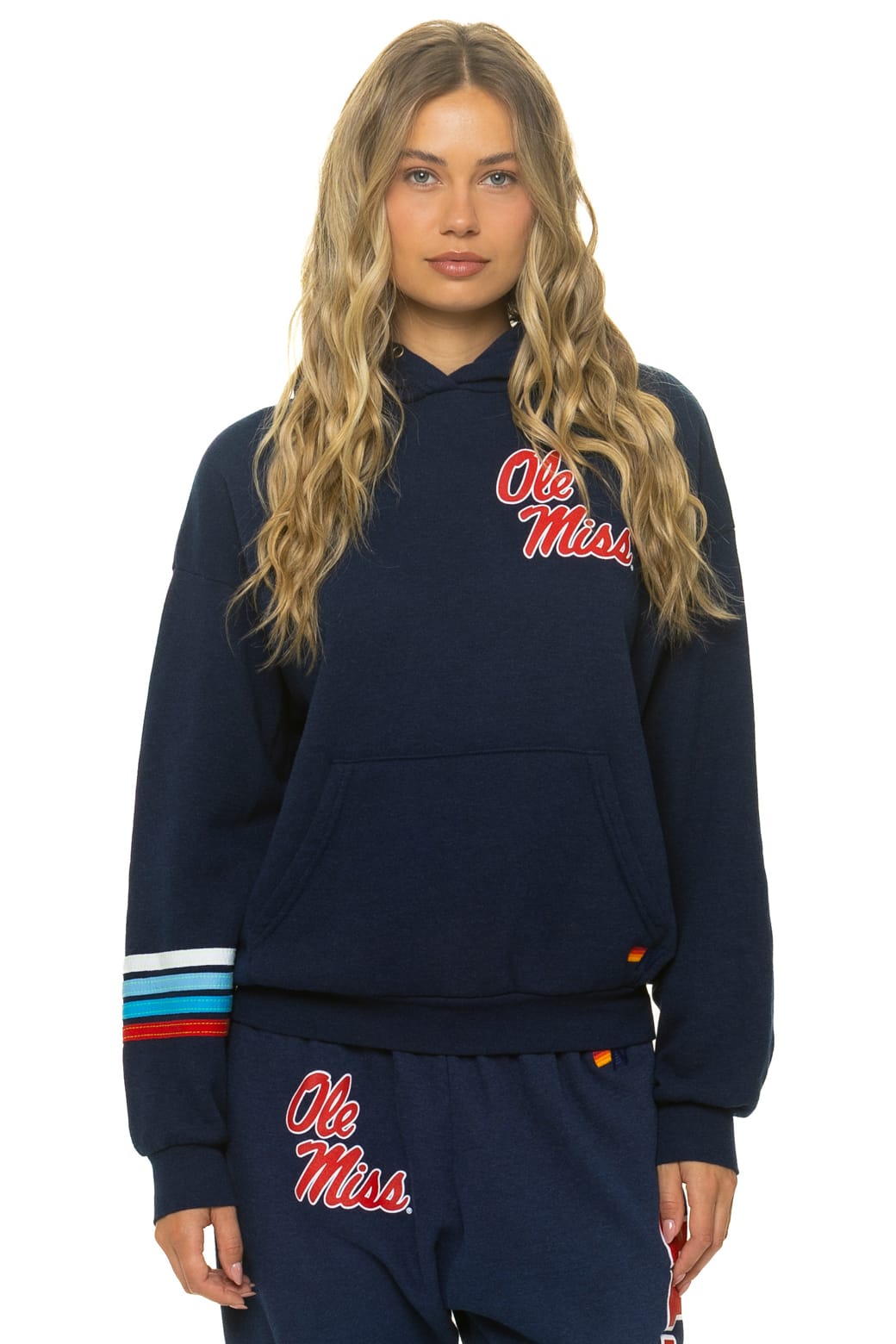 Retro OLE MISS 2026 PULLOVER HOODIE RELAXED - NAVY