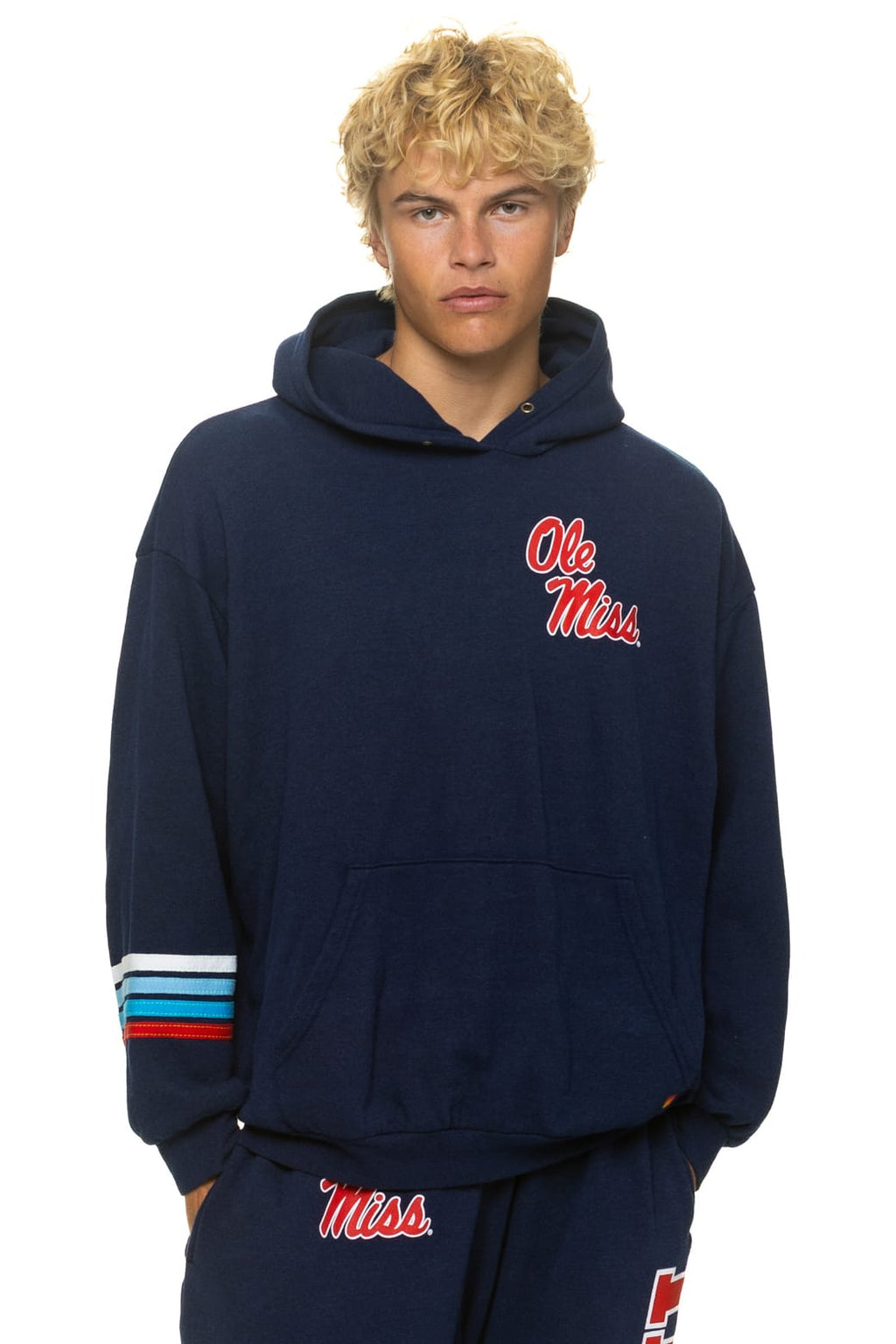 Retro OLE MISS 2026 PULLOVER HOODIE RELAXED - NAVY