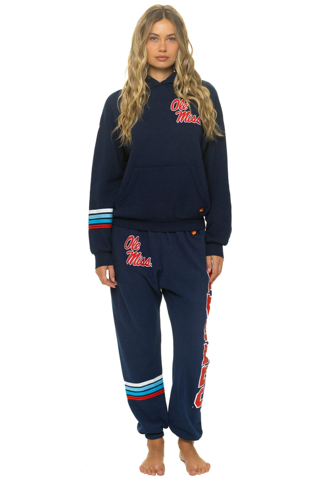 Retro OLE MISS 2026 UNISEX POCKET SWEATPANTS - NAVY