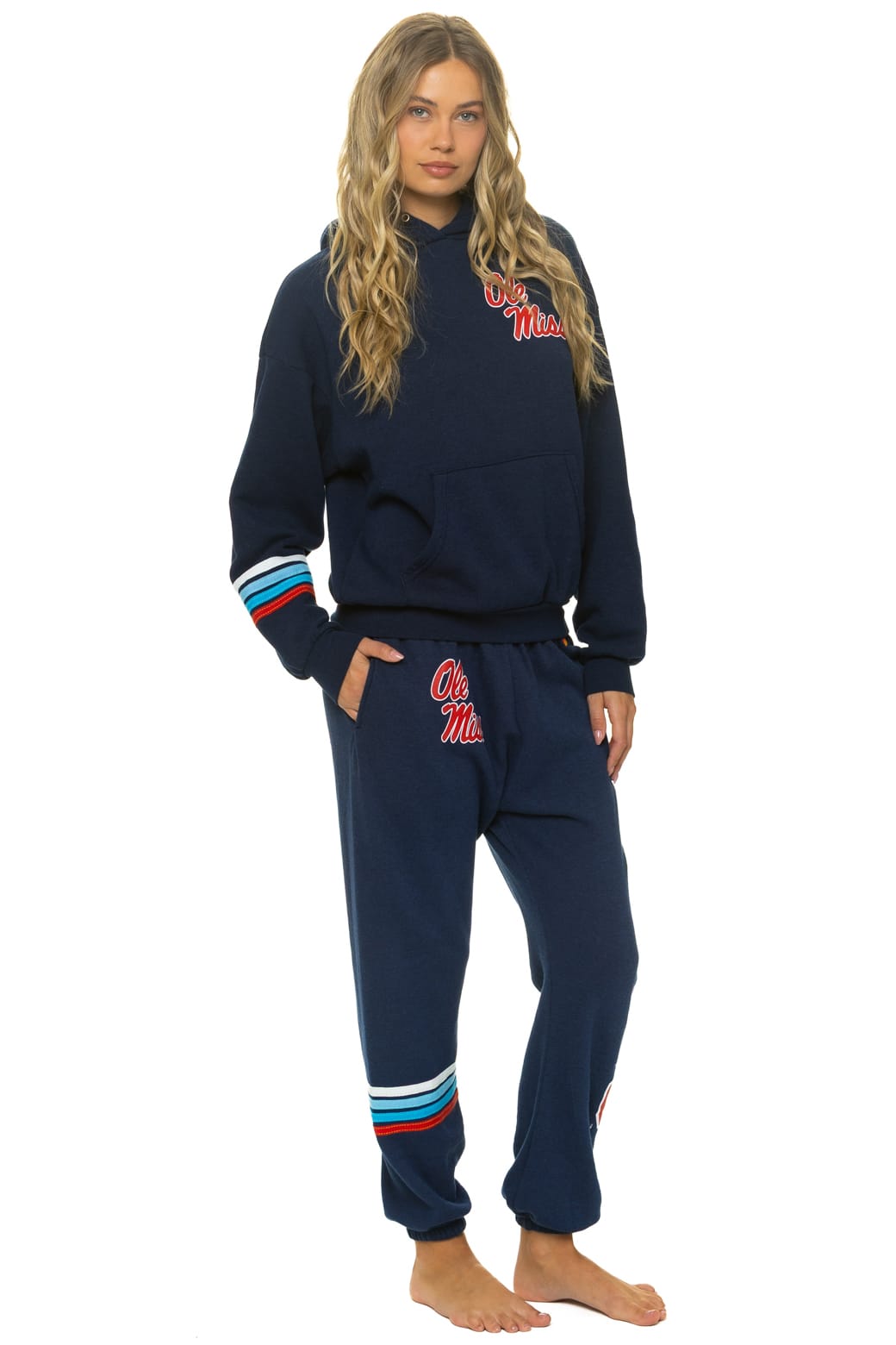 Retro OLE MISS 2026 UNISEX POCKET SWEATPANTS - NAVY