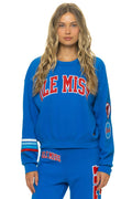 Retro OLE MISS 2026 RELAXED CREW SWEATSHIRT - ADVENTURE BLUE