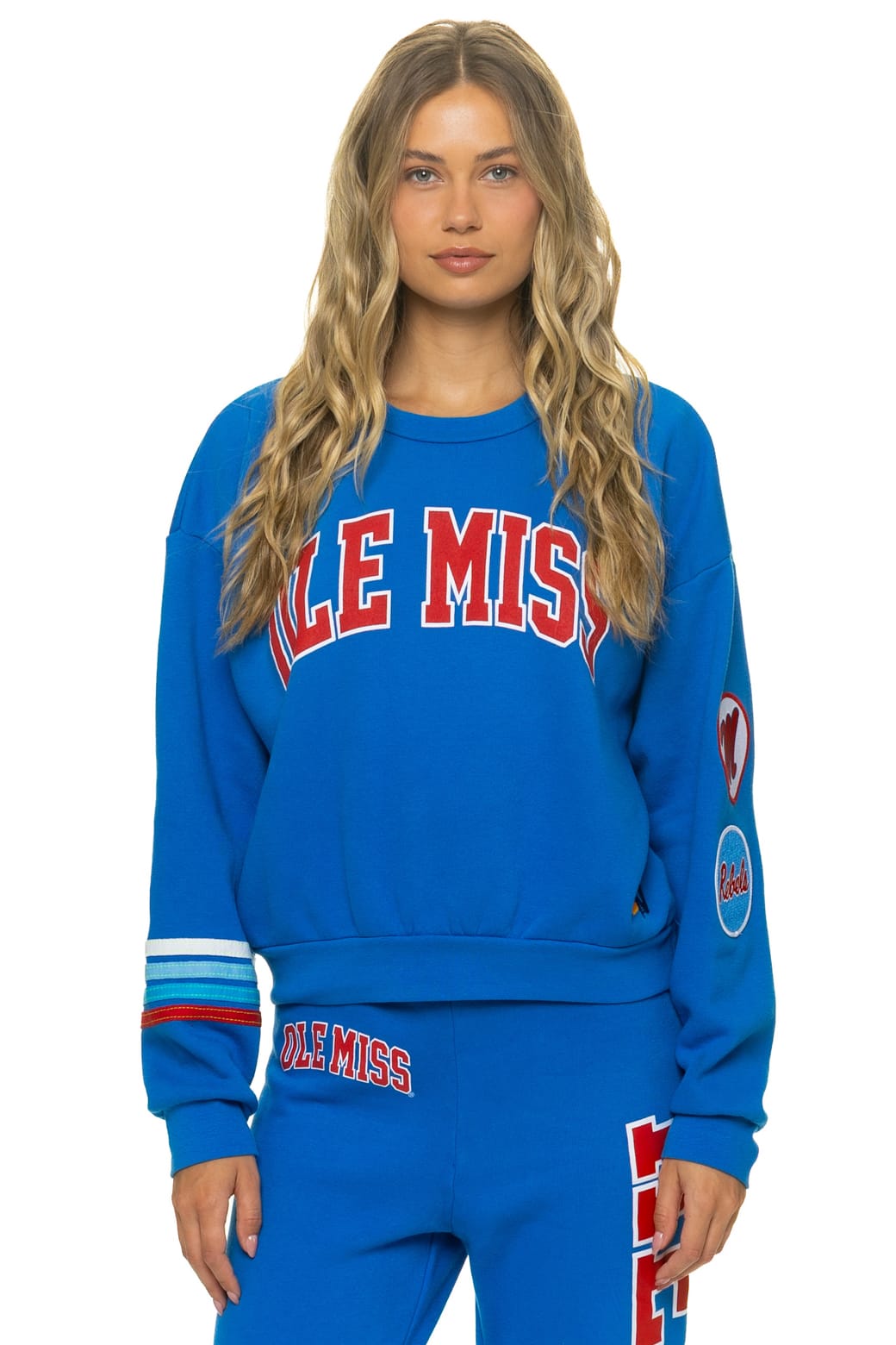 Retro OLE MISS 2026 RELAXED CREW SWEATSHIRT - ADVENTURE BLUE