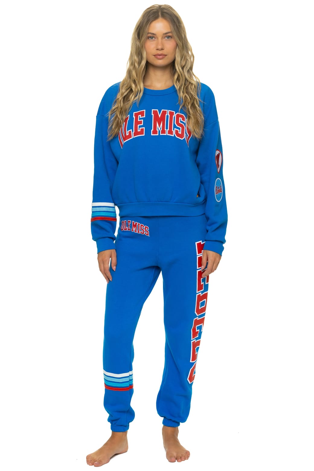 Retro OLE MISS 2026 RELAXED CREW SWEATSHIRT - ADVENTURE BLUE