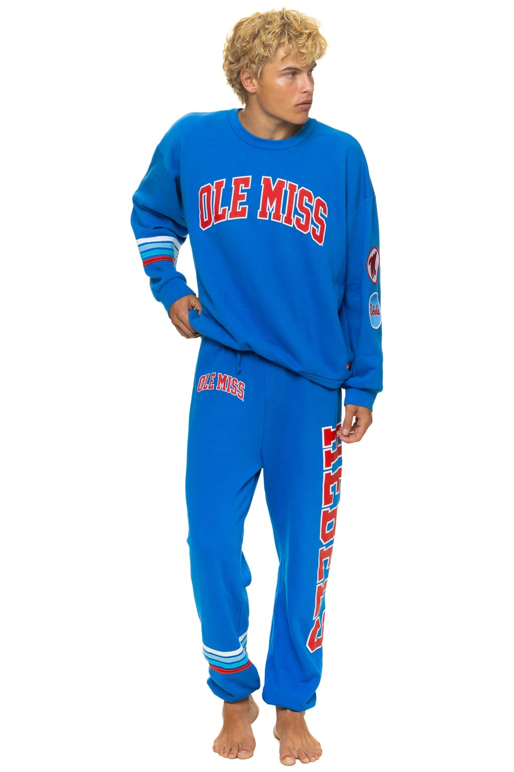 Retro OLE MISS 2026 RELAXED CREW SWEATSHIRT - ADVENTURE BLUE
