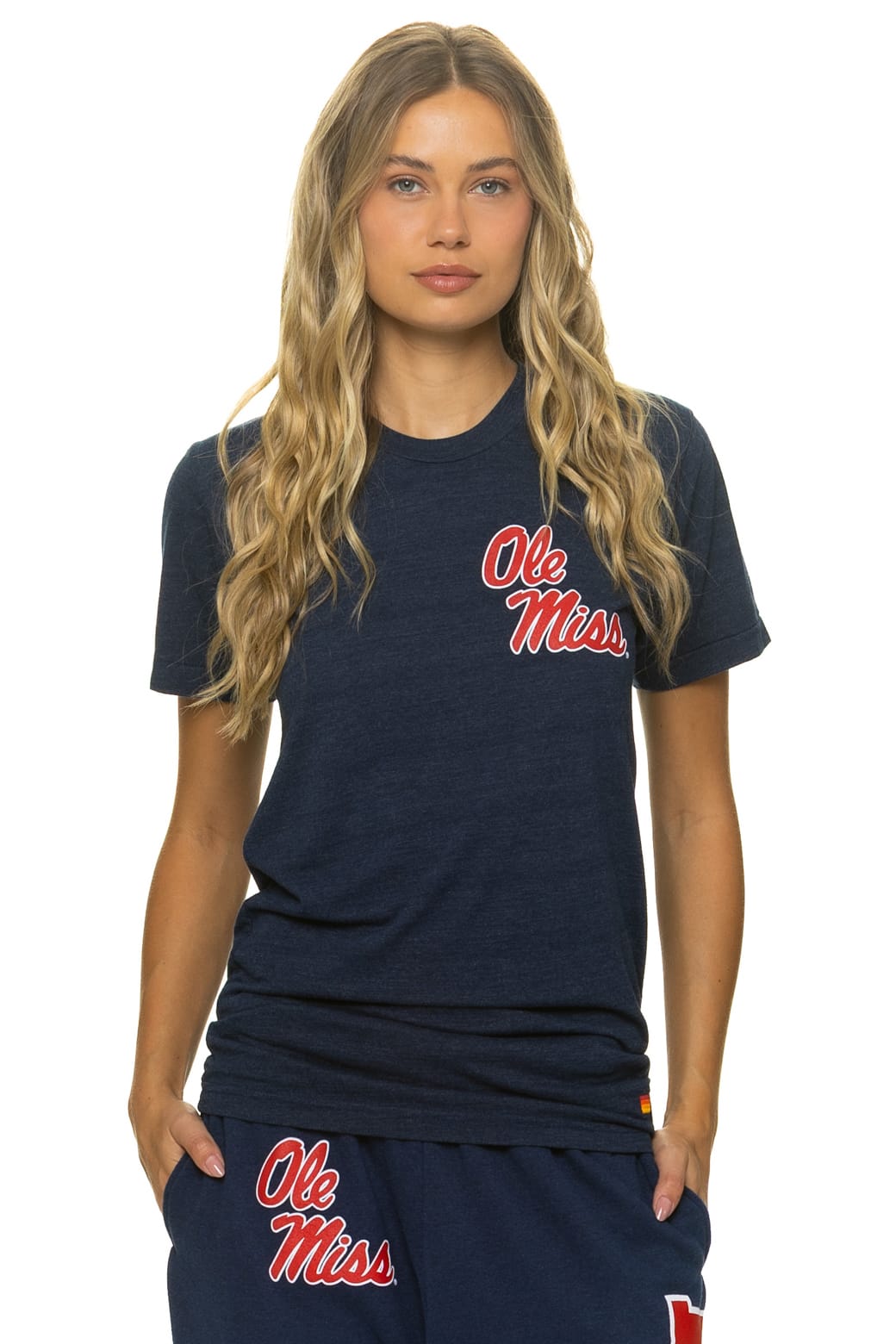 Retro OLE MISS 2026 CREW TEE SHIRT - NAVY