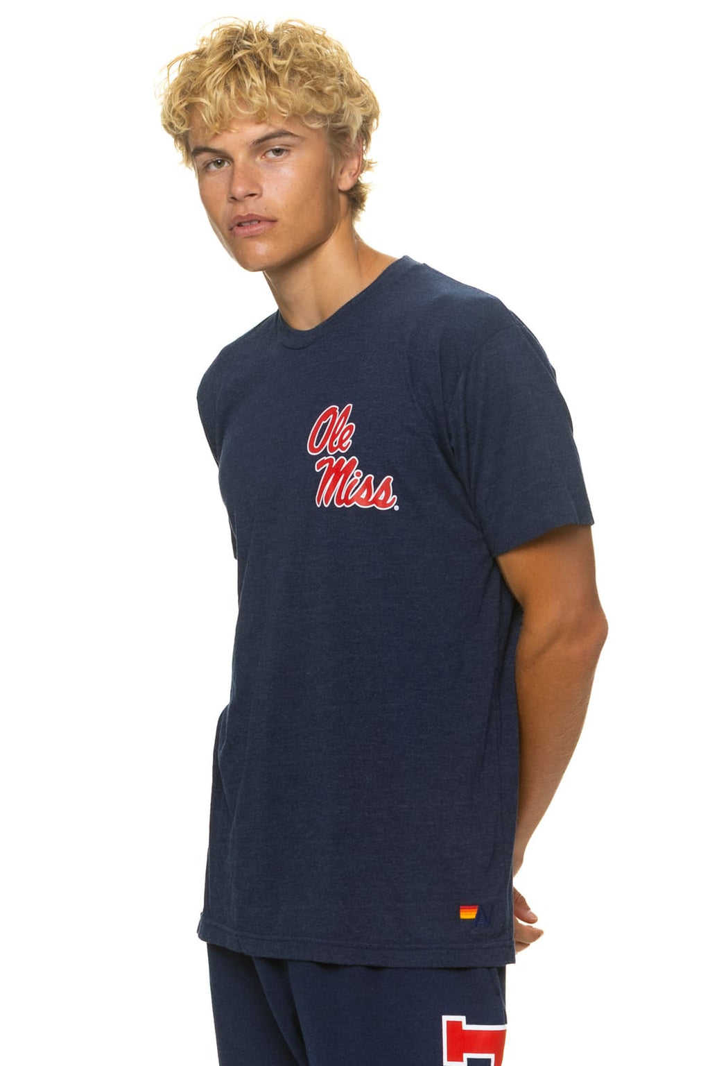 Retro OLE MISS 2026 CREW TEE SHIRT - NAVY