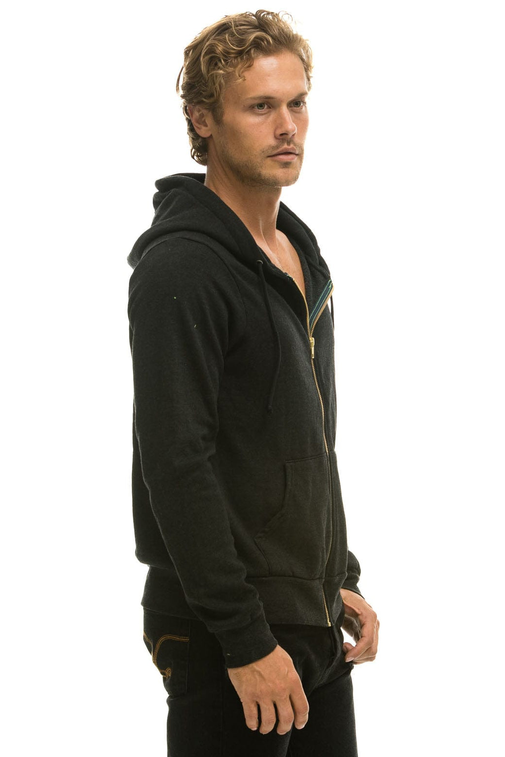 Retro ANOTHER DAY IN PARADISE HOODIE - BLACK