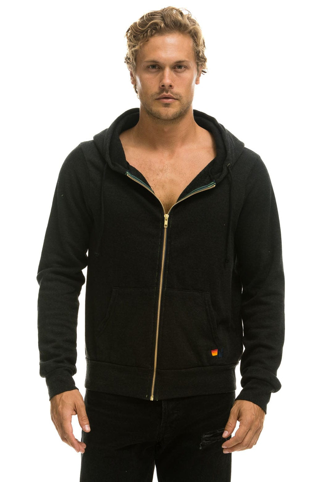 Retro ANOTHER DAY IN PARADISE HOODIE - BLACK