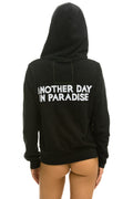 Retro ANOTHER DAY IN PARADISE HOODIE - BLACK