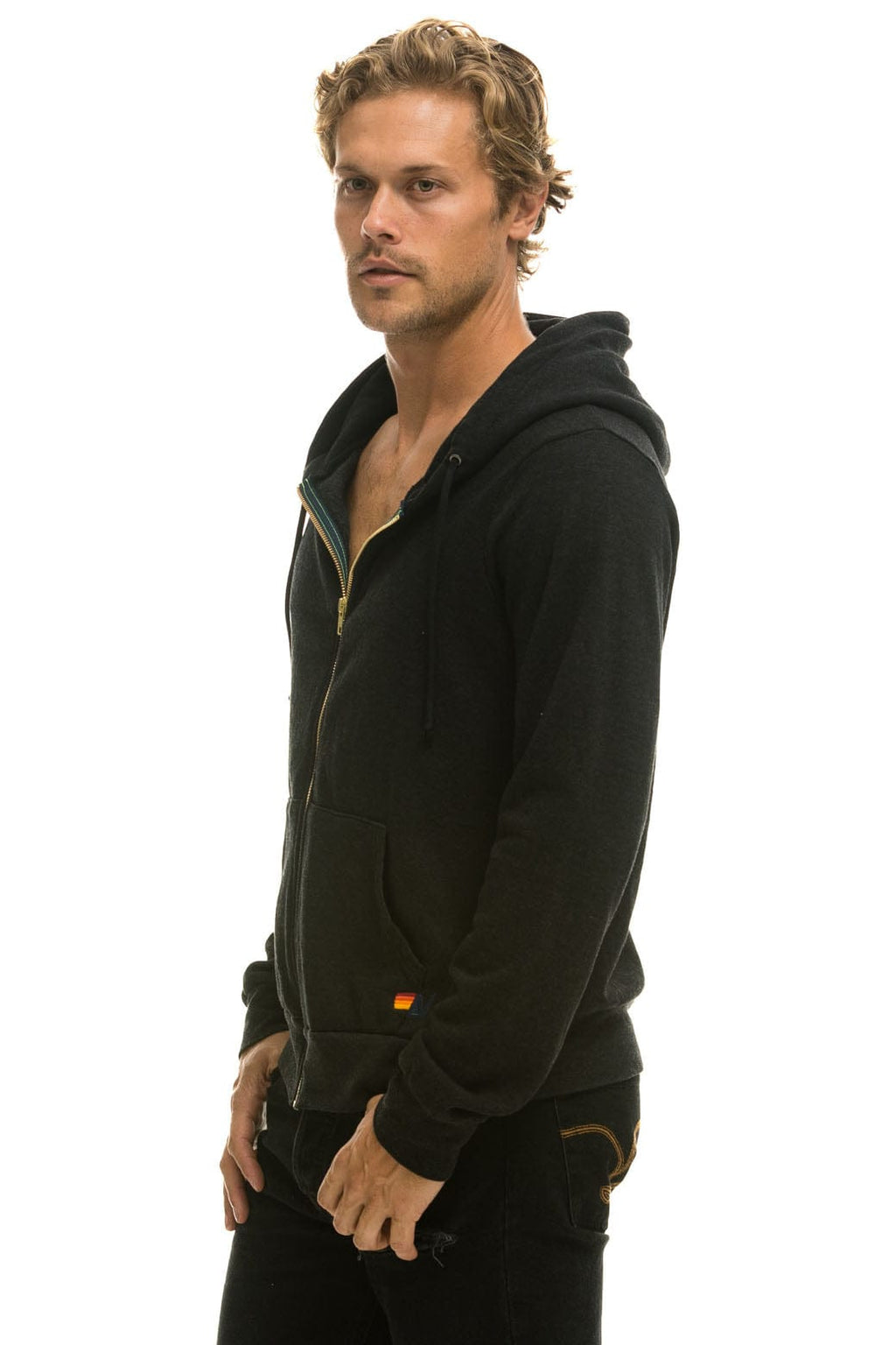 Retro ANOTHER DAY IN PARADISE HOODIE - BLACK