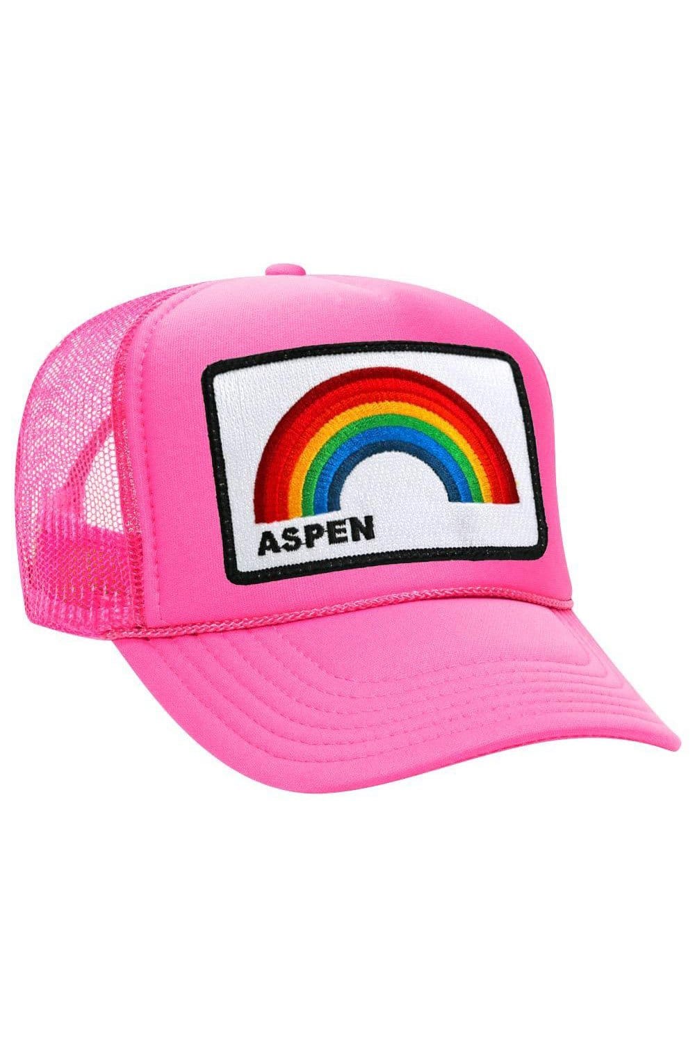 Retro ASPEN RAINBOW TRUCKER HAT
