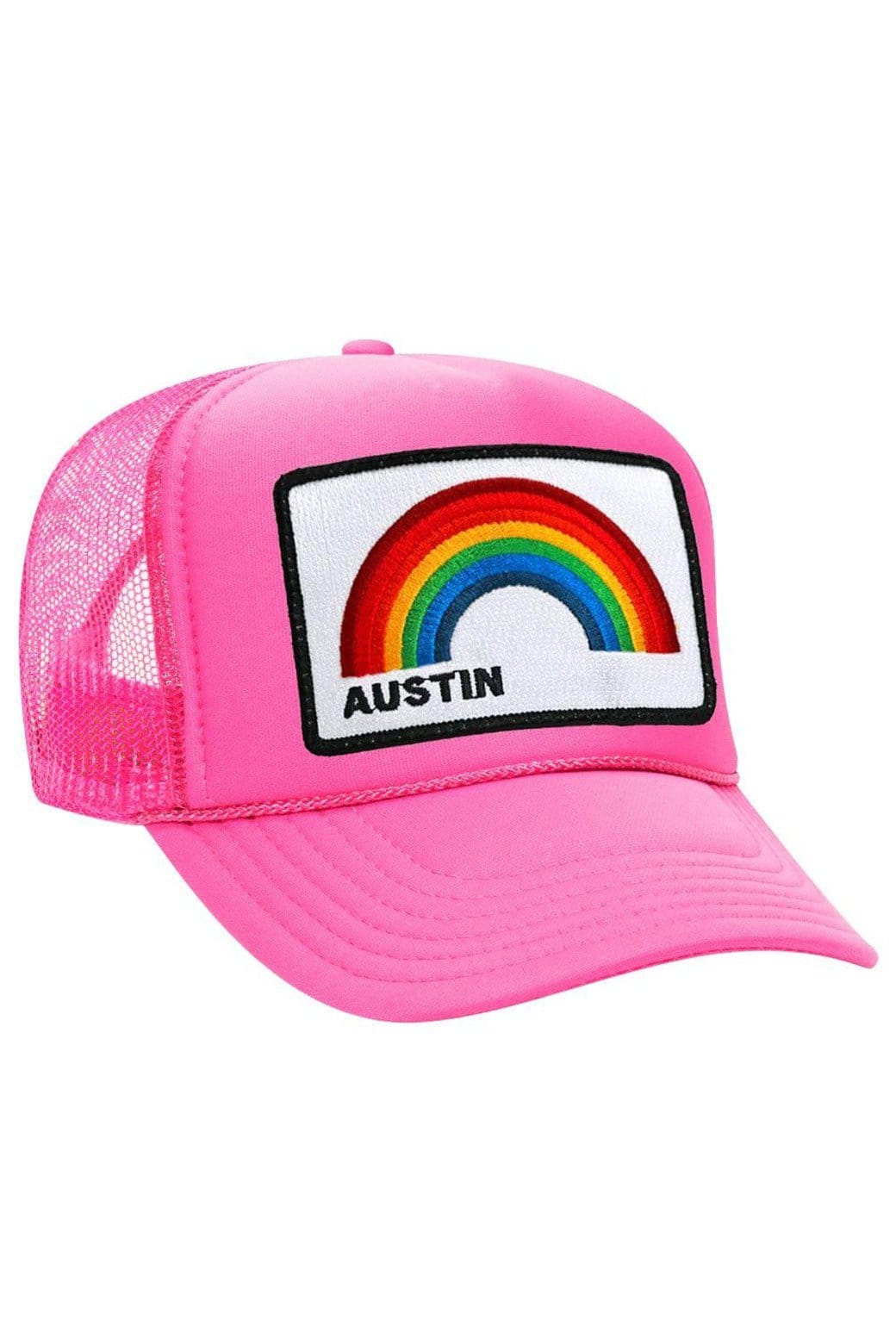 Retro AUSTIN RAINBOW TRUCKER HAT