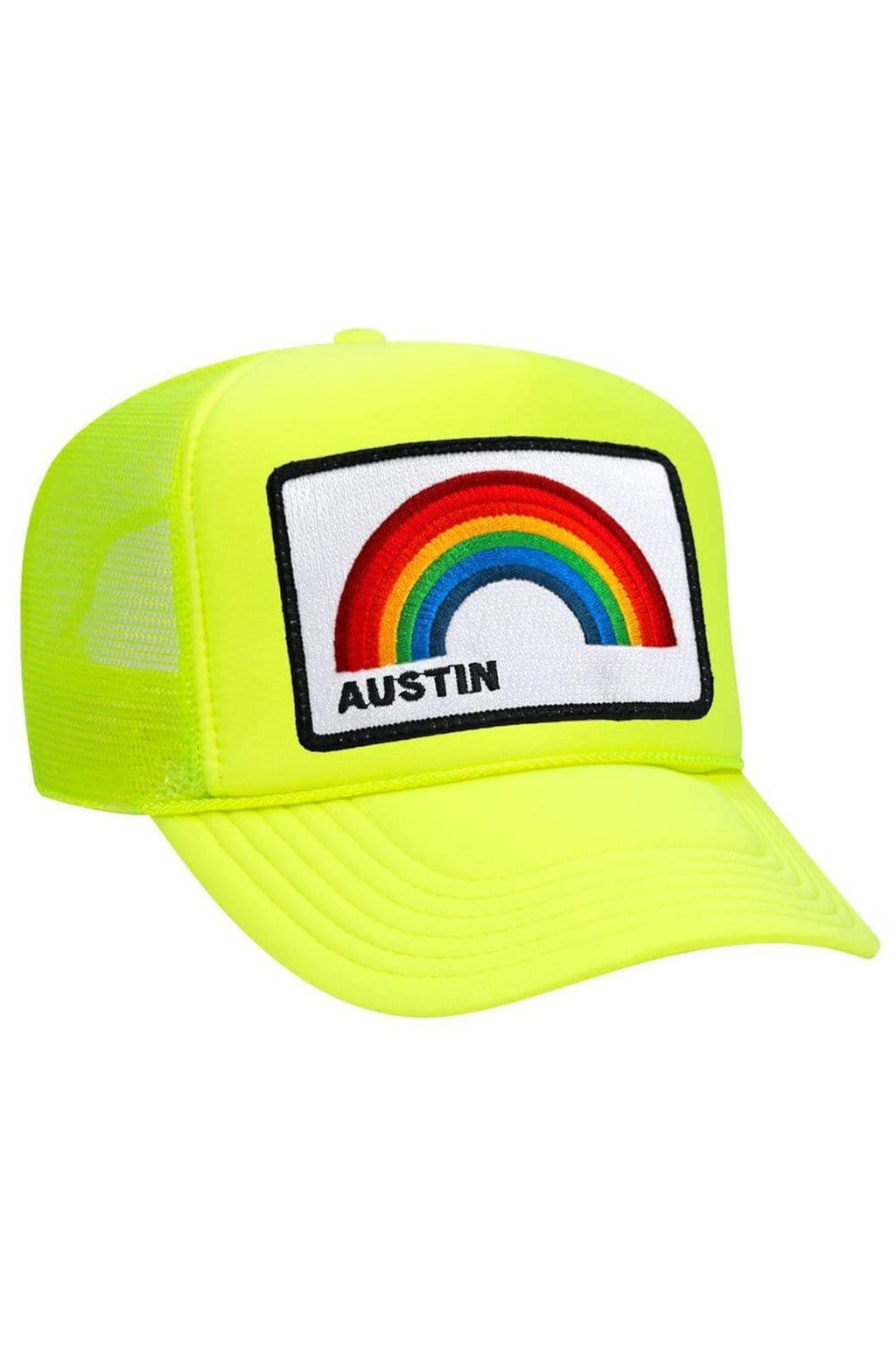 Retro AUSTIN RAINBOW TRUCKER HAT