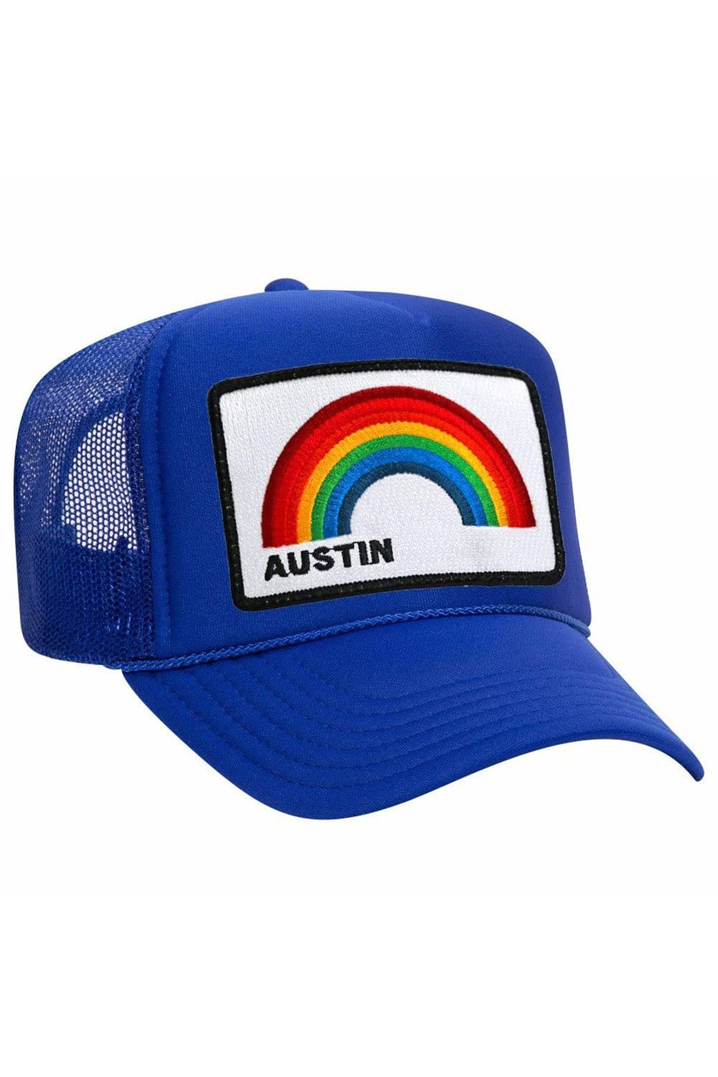 Retro AUSTIN RAINBOW TRUCKER HAT