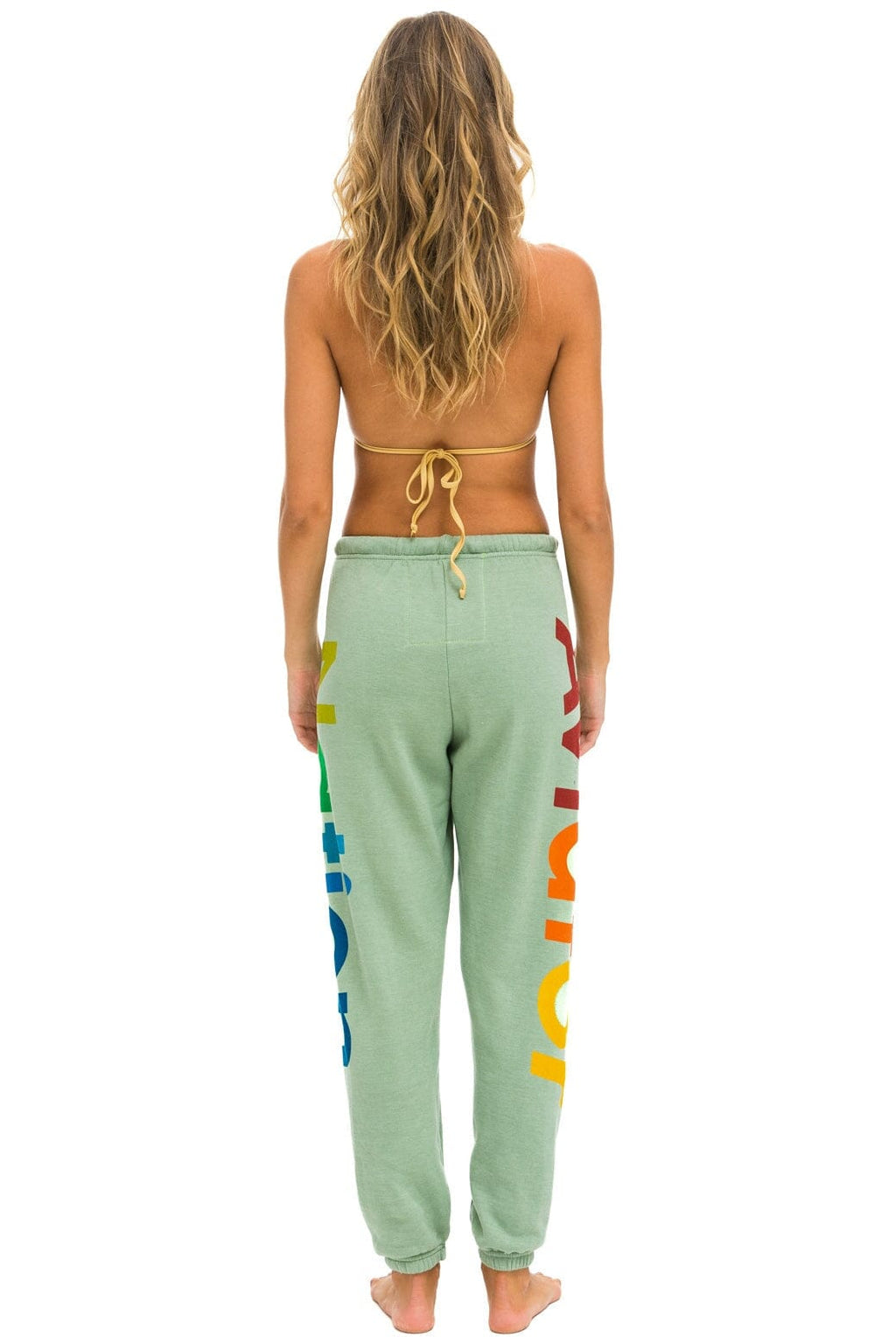 Retro AVIATOR NATION 2 SWEATPANTS - SAGE