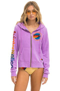 Retro AVIATOR NATION ASPEN HOODIE - NEON PURPLE