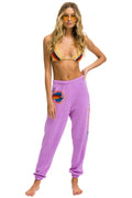 Retro AVIATOR NATION ASPEN SWEATPANTS - NEON PURPLE