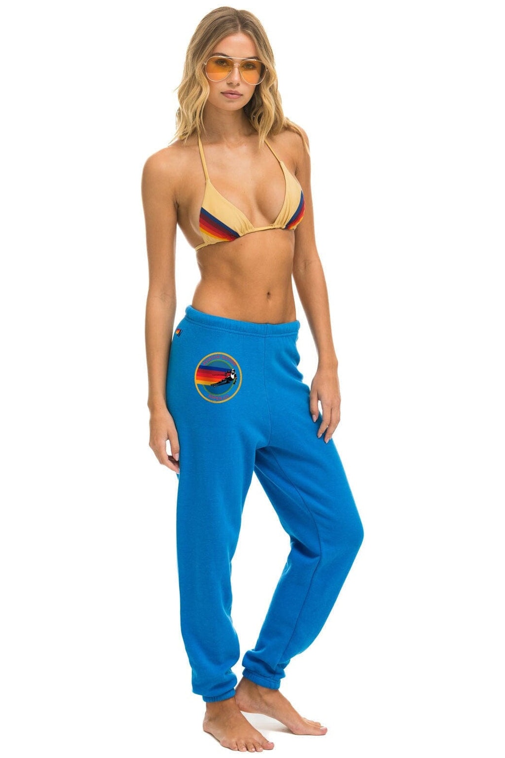 Retro AVIATOR NATION ASPEN SWEATPANTS - OCEAN