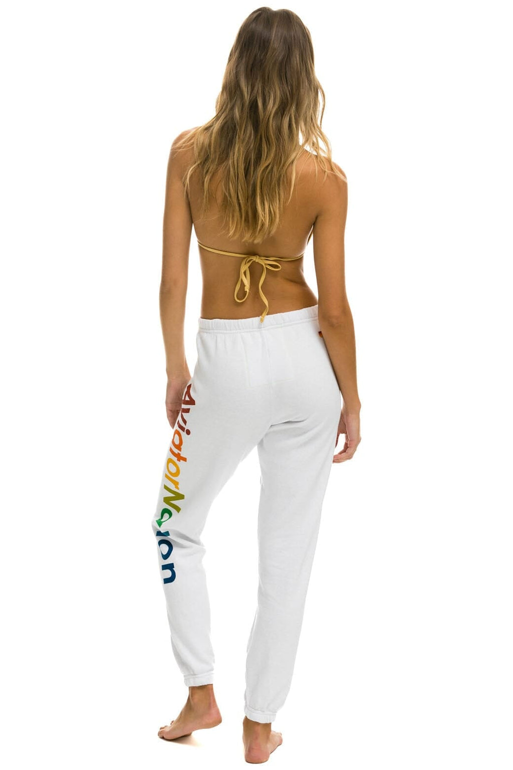 Retro AVIATOR NATION AUSTIN SWEATPANTS - WHITE