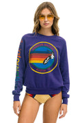 Retro AVIATOR NATION AUSTIN SWEATSHIRT - PURPLE