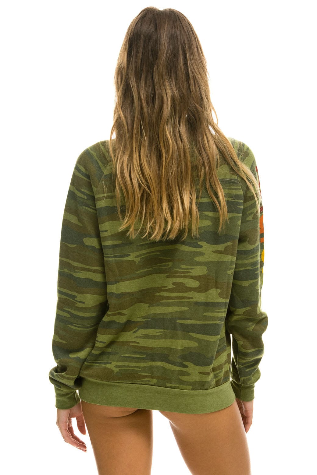 Retro AVIATOR NATION VENICE CREW SWEATSHIRT - CAMO