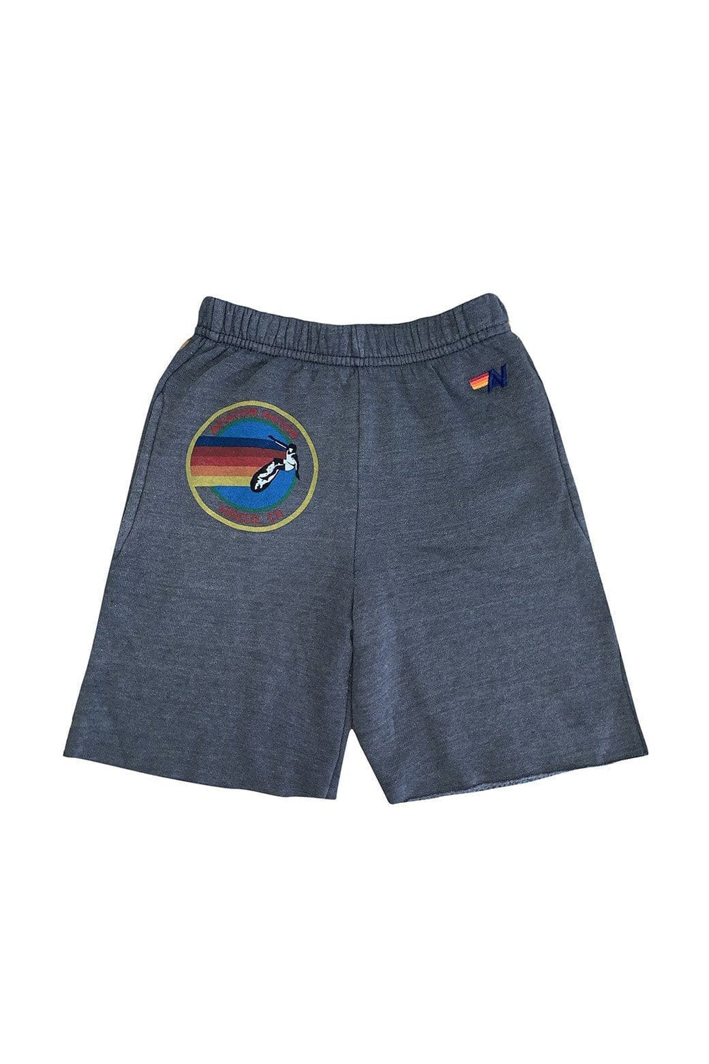 Retro AVIATOR NATION HAIGHT ASHBURY KIDS SWEATSHORTS - VINTAGE CHARCOAL