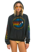 Retro AVIATOR NATION HAIGHT ASHBURY RELAXED PULLOVER HOODIE - CHAROCAL