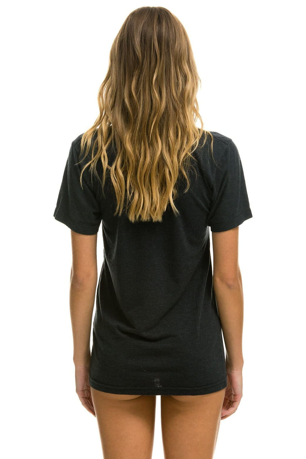 Retro AVIATOR NATION HAIGHT ASHBURY TEE - CHARCOAL