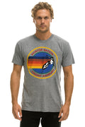 Retro AVIATOR NATION HAIGHT ASHBURY TEE - HEATHER GREY
