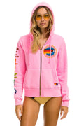 Retro AVIATOR NATION HAMPTONS HOODIE - NEON PINK