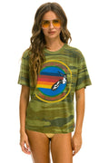 Retro AVIATOR NATION HAMPTONS UNISEX CREW TEE - CAMO