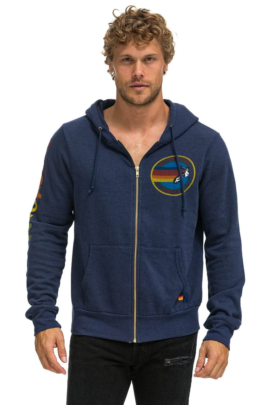 Retro AVIATOR NATION VENICE HOODIE - NAVY