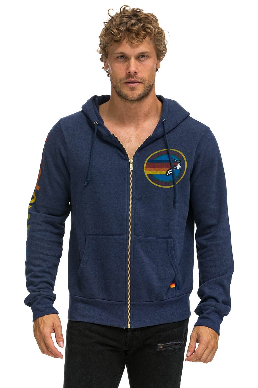 Retro AVIATOR NATION VENICE HOODIE - NAVY