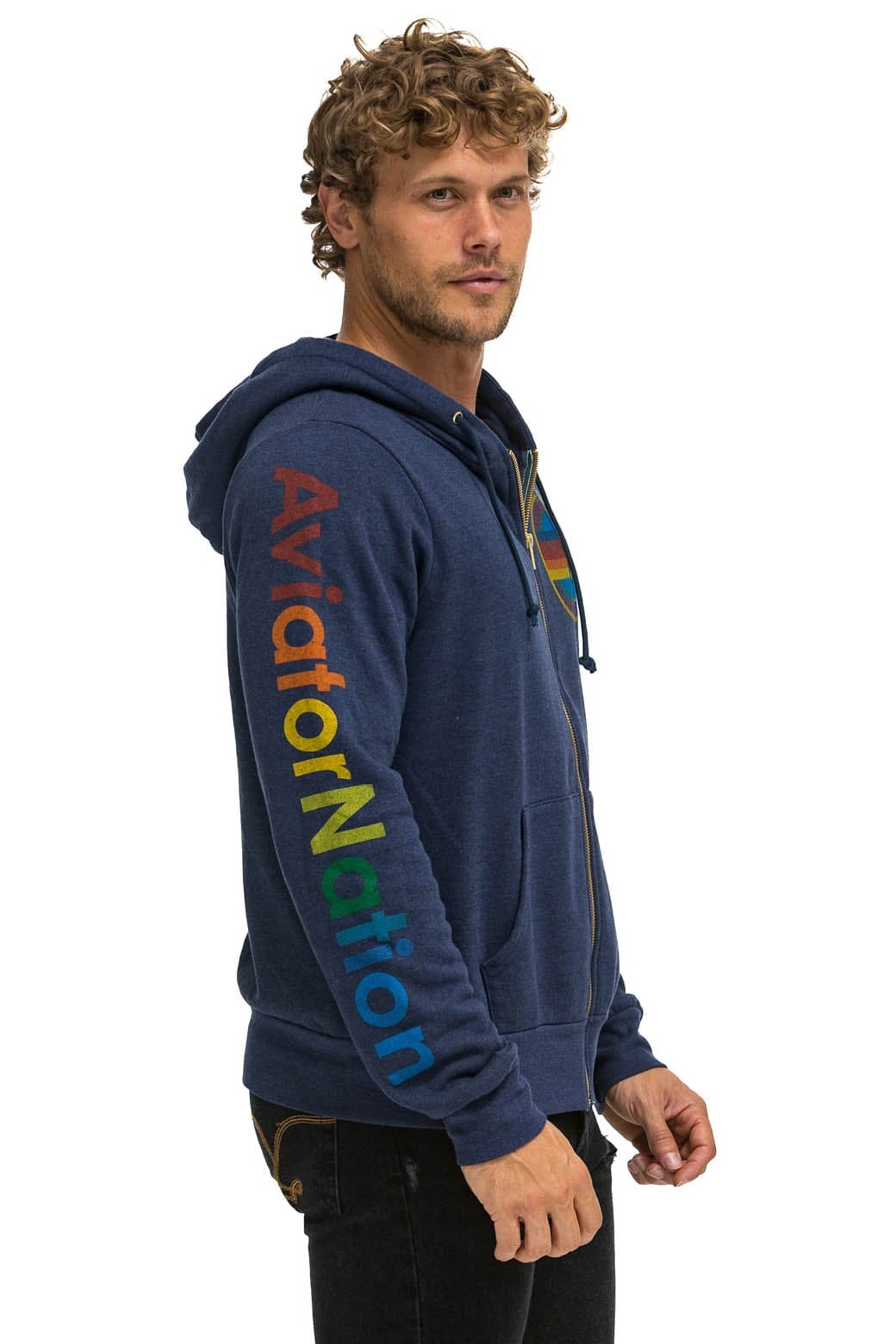 Retro AVIATOR NATION VENICE HOODIE - NAVY