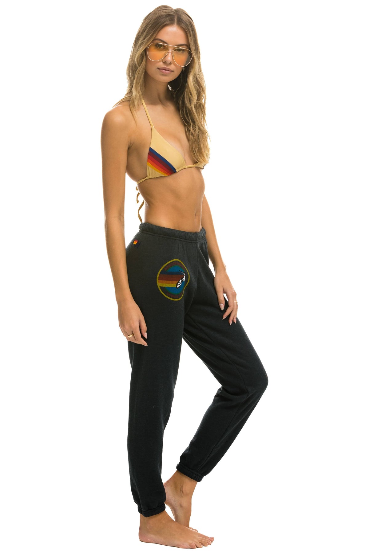 Retro AVIATOR NATION LA JOLLA SWEATPANTS - CHARCOAL