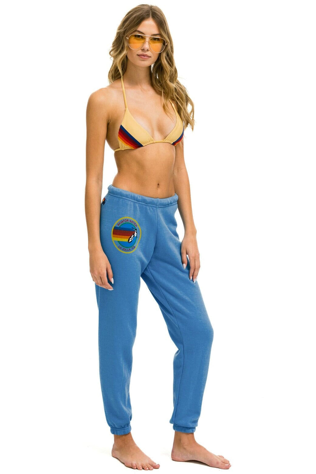 Retro AVIATOR NATION LA JOLLA SWEATPANTS - COBALT