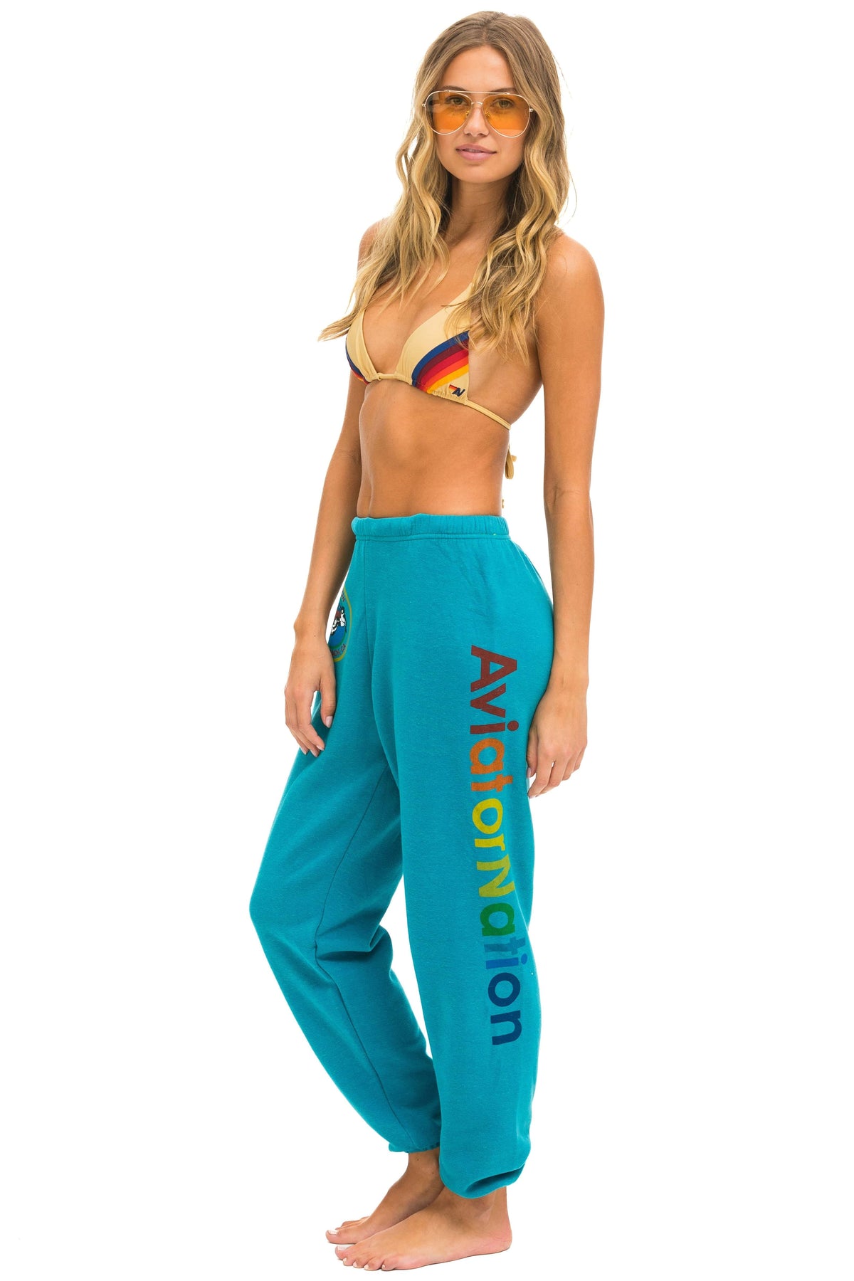Retro AVIATOR NATION LAGUNA BEACH SWEATPANTS - TEAL