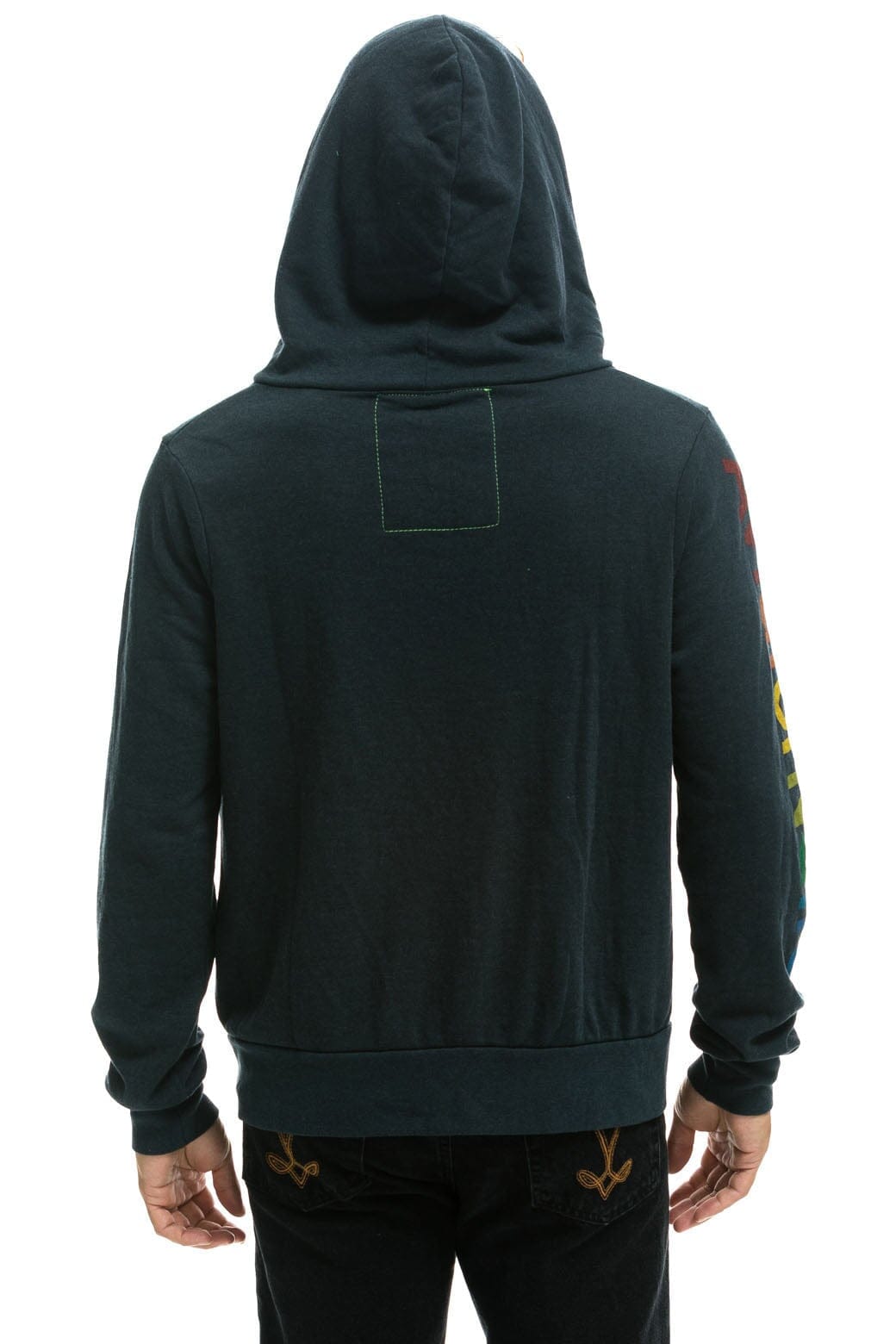 Retro AVIATOR NATION LAS VEGAS ZIP HOODIE - CHARCOAL