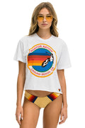 Retro SIGNATURE LAGUNA BEACH BOYFRIEND TEE - WHITE