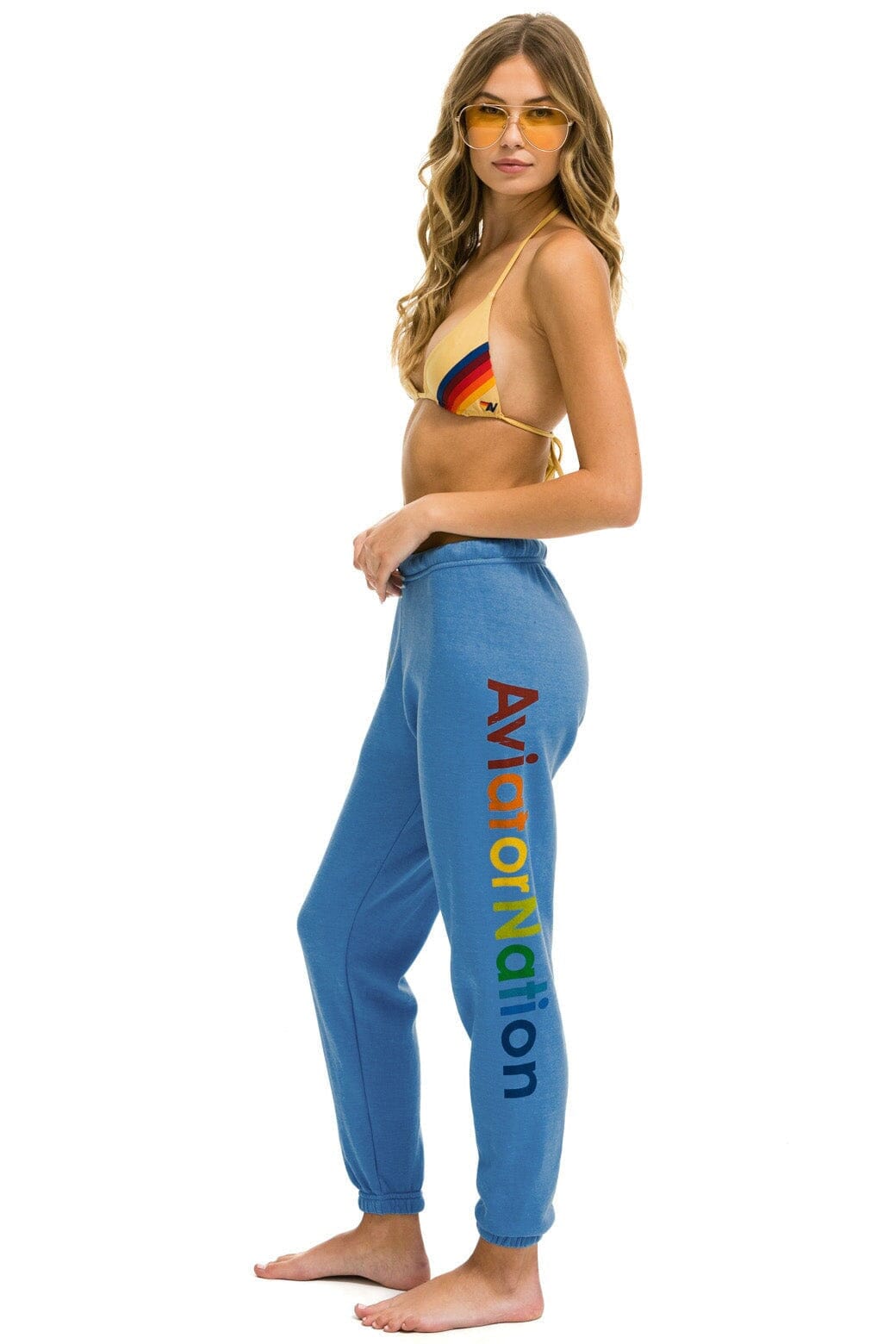 Retro AVIATOR NATION MALIBU SWEATPANTS - COBALT