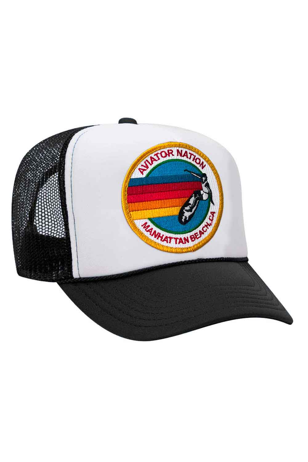Retro AVIATOR NATION MANHATTAN BEACH TRUCKER HAT