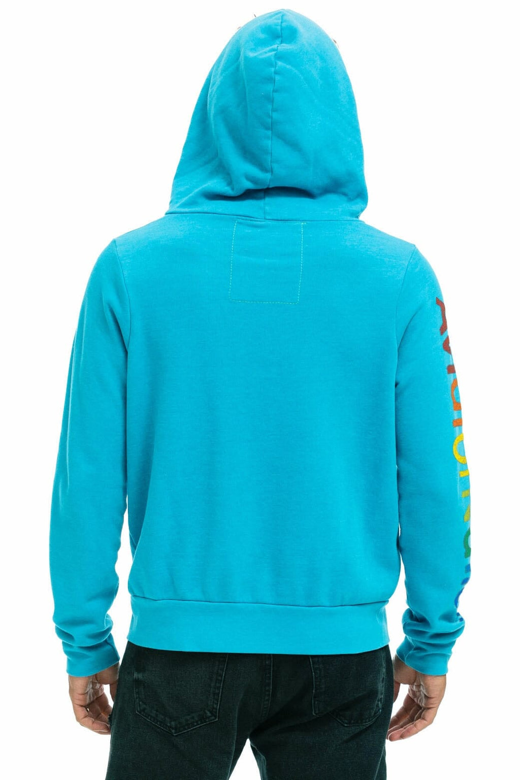 Retro AVIATOR NATION MIAMI HOODIE - NEON BLUE