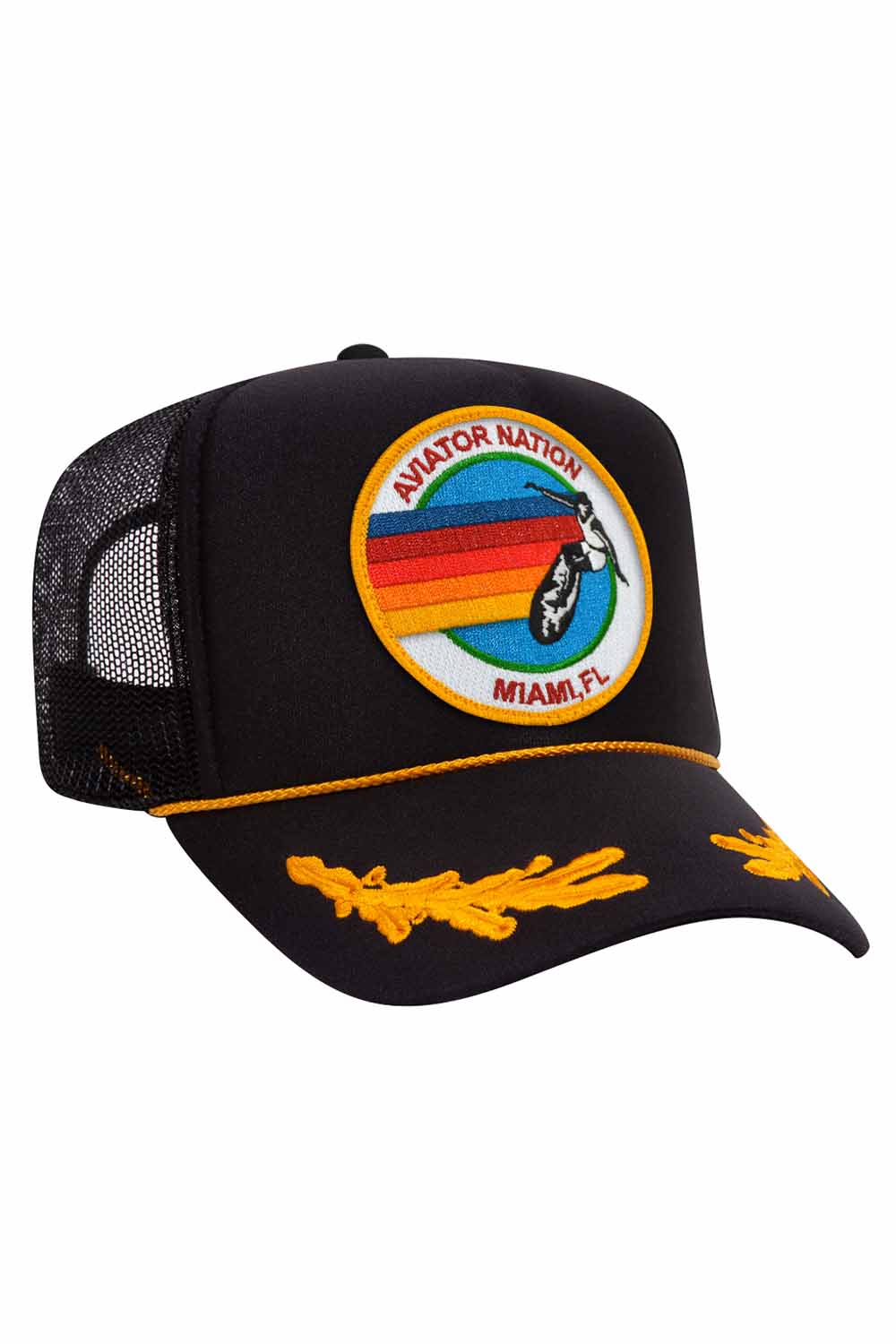 Retro AVIATOR NATION MIAMI TRUCKER HAT