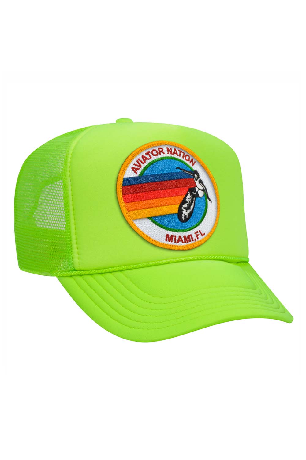 Retro AVIATOR NATION MIAMI TRUCKER HAT