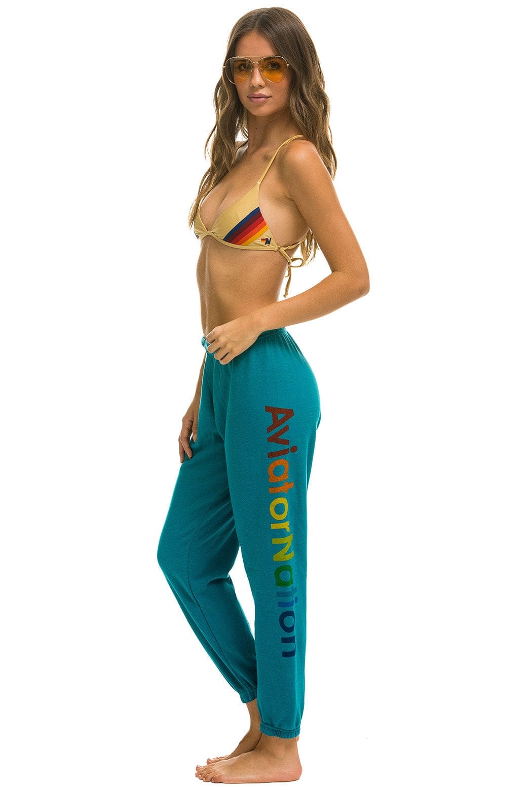 Retro AVIATOR NATION MILL VALLEY SWEATPANTS - TEAL