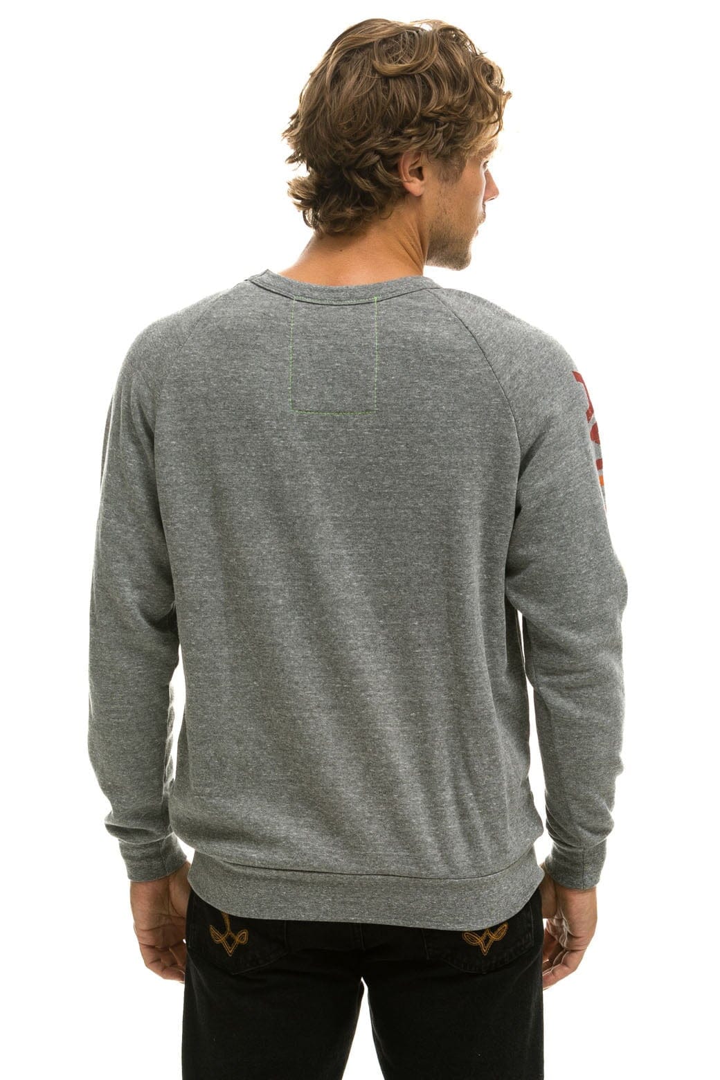 Retro AVIATOR NATION MILL VALLEY SWEATSHIRT - HEATHER GREY